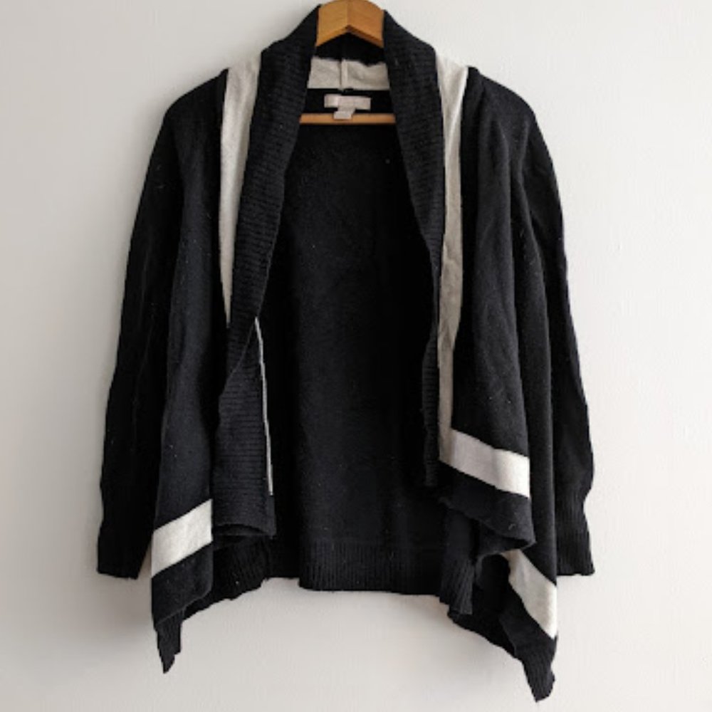 Banana Republic Black and White Cardigan Size M